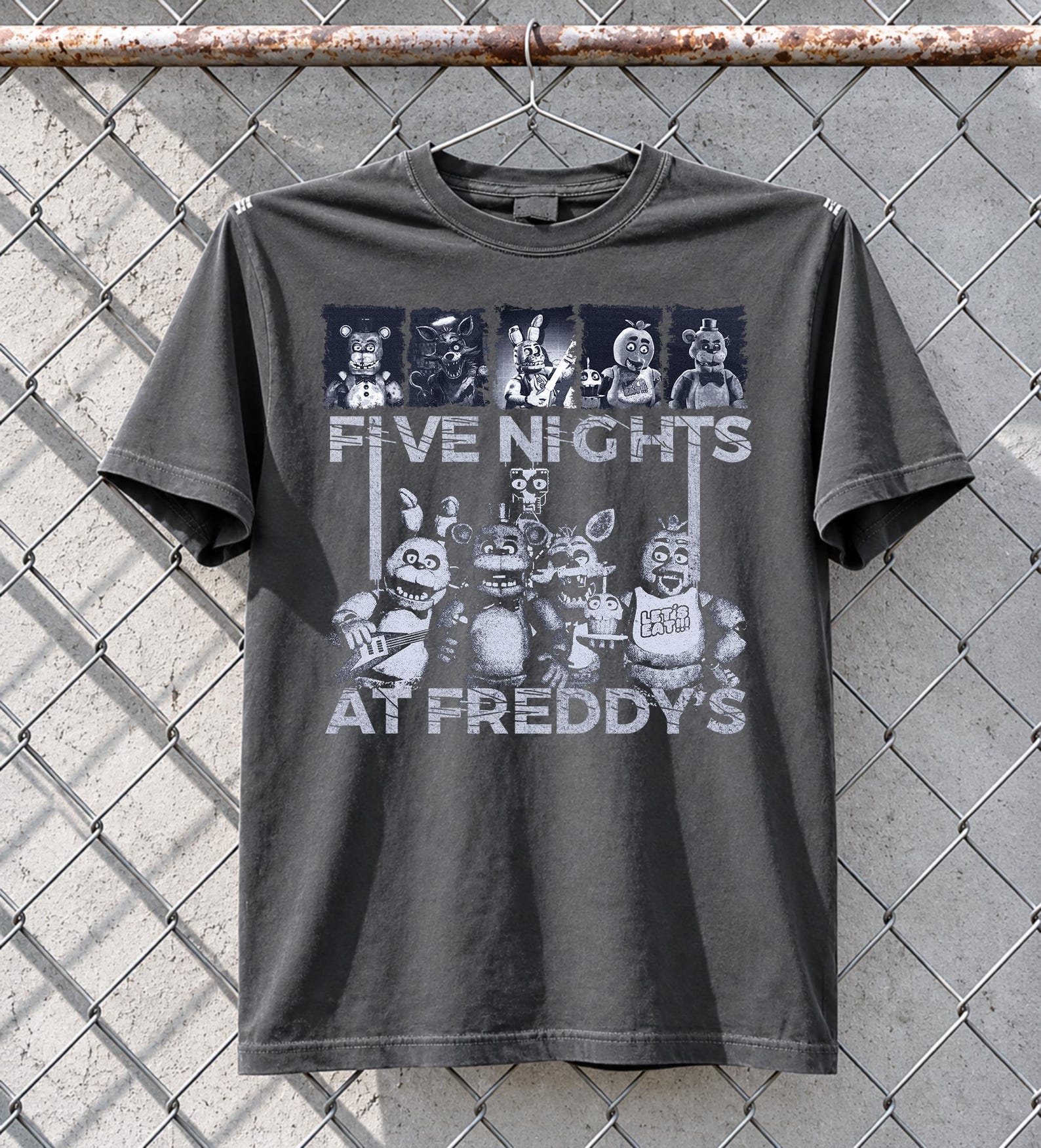 Limited Five Nights At Freddy s Vintage T-Shirt, FNAF T-Shirt, Video Games Shirt, Retro Horror Game Graphic Tee, Gift for FNAF Fans 3XL
