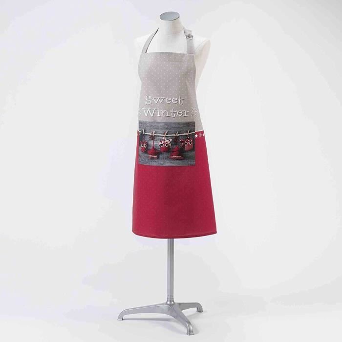 Tablier - Grand Cru - Sweet Winter Lin - 100% Coton - 70x85 Cm - Lavable En Machine