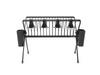 Brabantia Foldable Dish Drying Rack Large Dish Drainer with Cutlery Tray and Glass Hooks Dark Grey 139482 Width 51 X Depth 42 X Height Cm Size 31.5