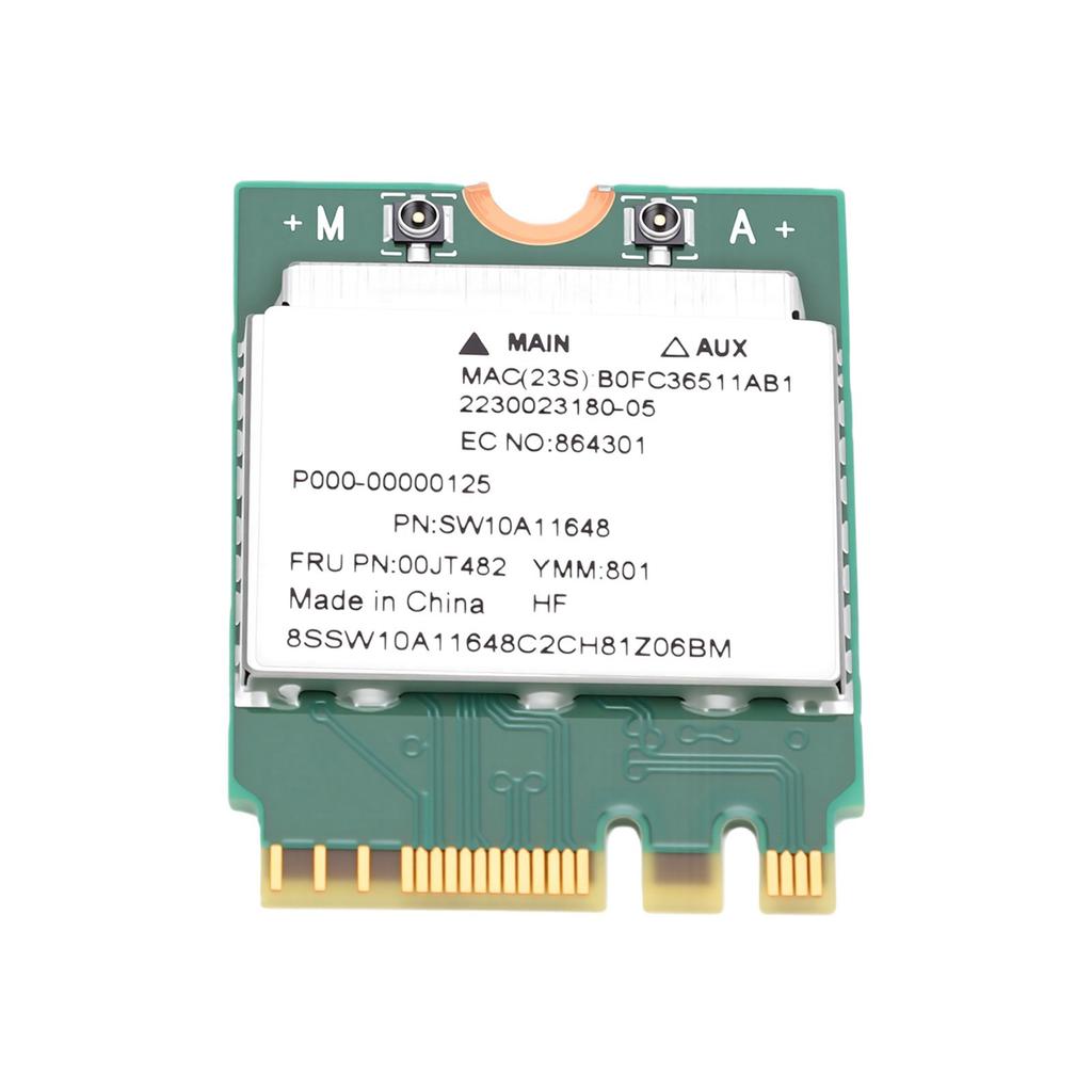 Wireless Network Card M2 NGFF 2230 WiFi Card 802.11ac WiFi 5 Dual Band 2.4GHz 5GHz 433Mbps Bluetooth 4.0 for Laptop