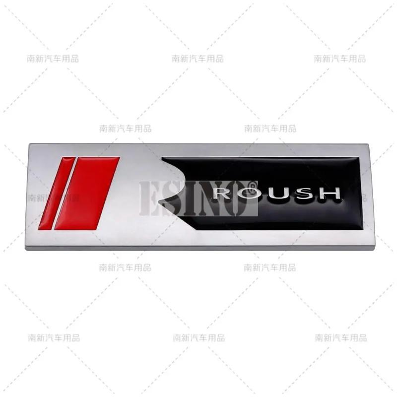 1PC 3D Roush Performance Car Trunk Metal Alloy Adhesive Badge Emblem Body Tailgate Accessories For Mustang Shelby GT GT 500