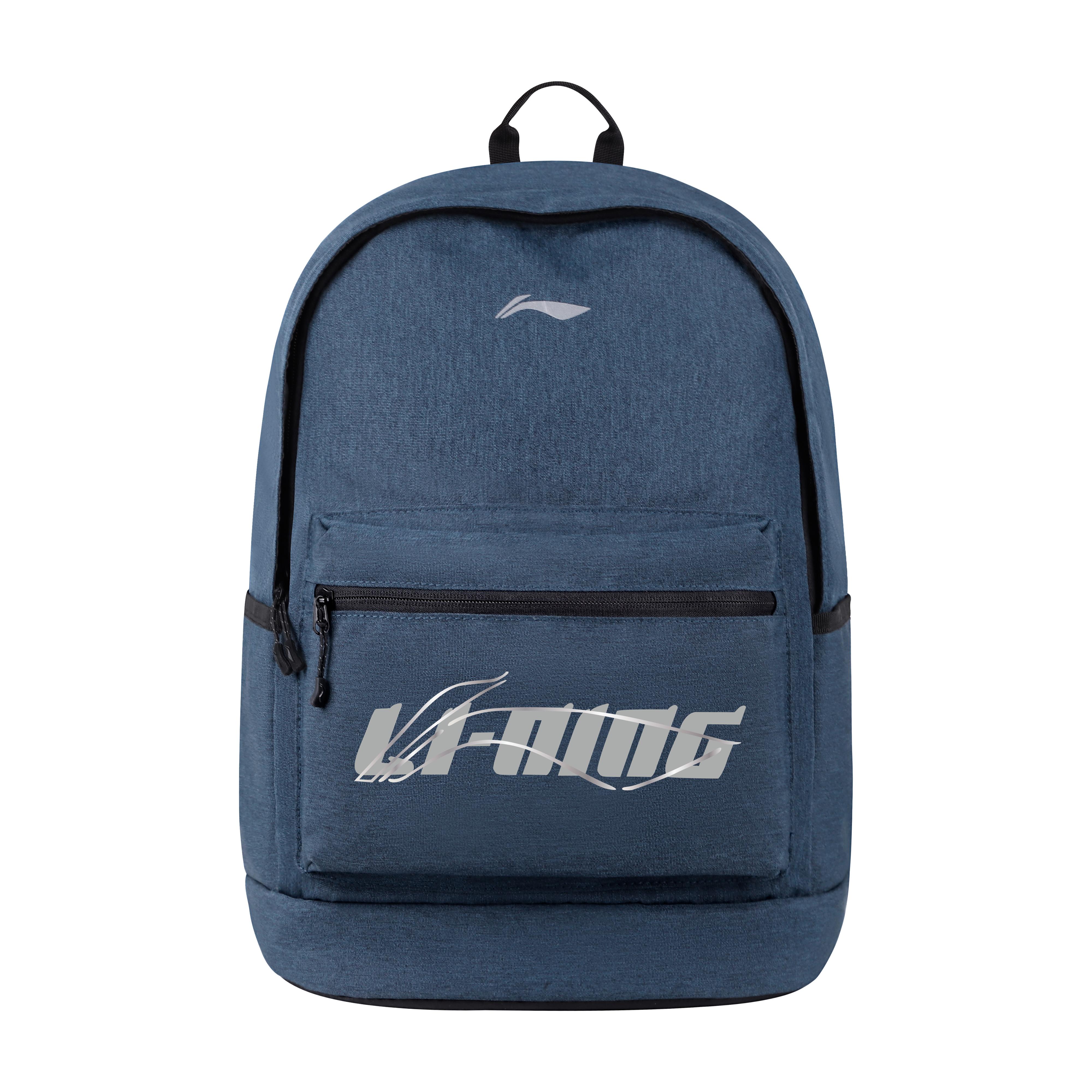 Li Ning Polyester Backpack Unisex Blue YBSU167-2A7