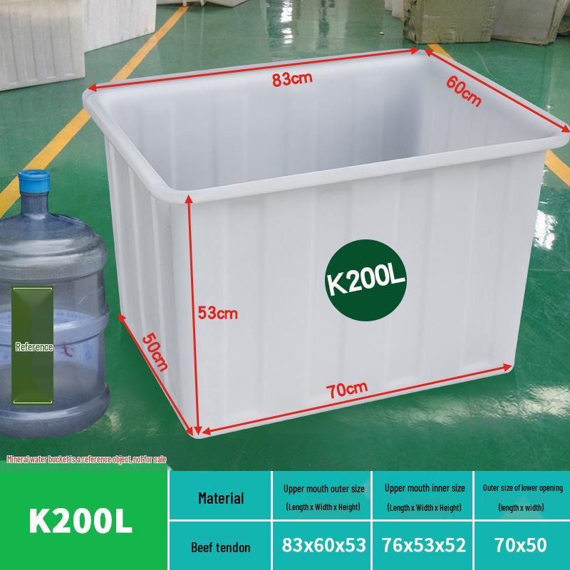 Tanque de Agua de Plástico Grueso Rectangular Grande para Piscicultura, Acuicultura y Almacenamiento