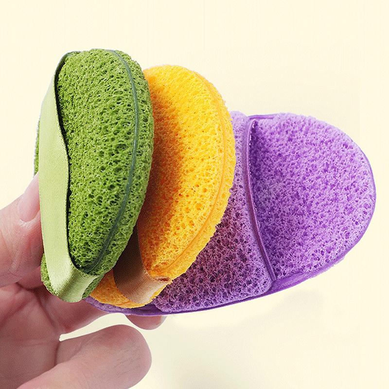 3Pcs Cleansing Face Puff Soft Skin-Friendly Fast Foaming Deep Clean Hygienic Facial Face Washing Sponges Facial Skin Care Tool3P