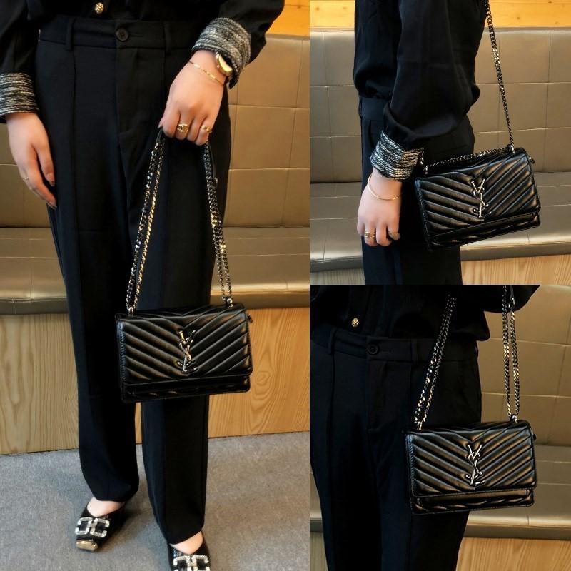 Xiaoxiangfeng Chain Small Square Bag Letter New Korean Version Temperament Versatile Single Shoulder Crossbody Women's Bag