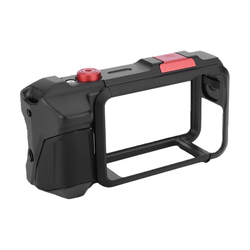Metal Cage Camera Grip Holder for Osmo Action 5 Accessories Camera Cage Set with Shutter Button Support 1/4in Interface