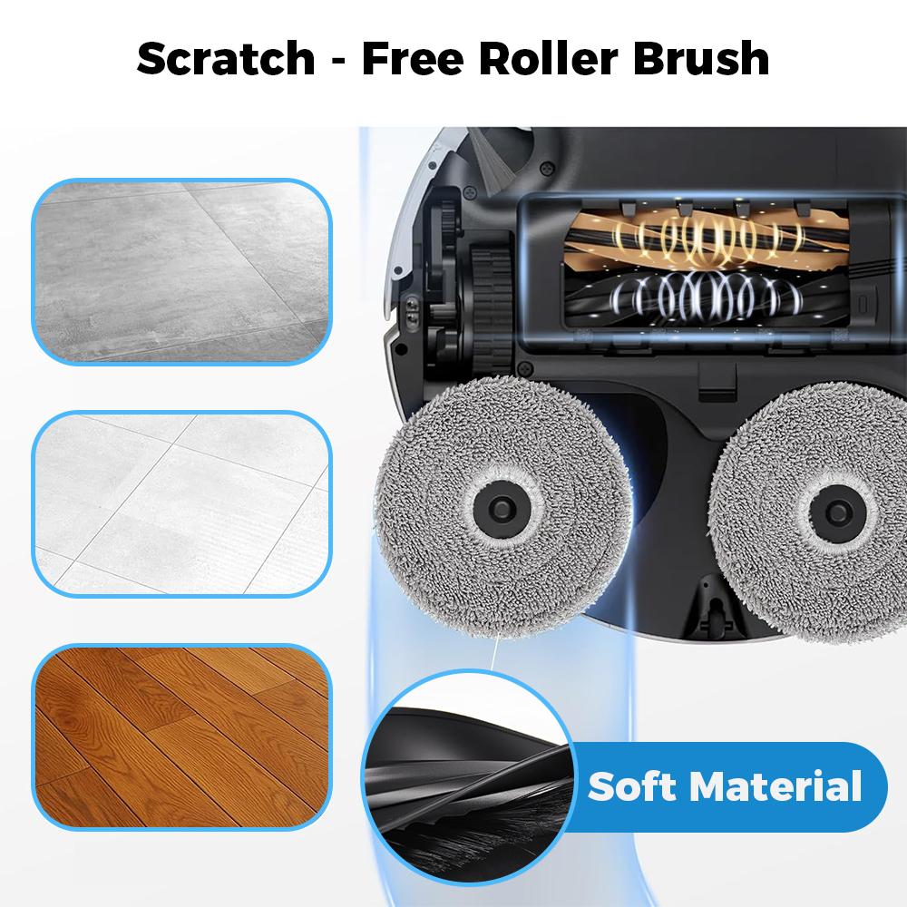 Main Brush Filter Mop Cloth Bag For Dreame X50 Ultra /X50 Pro/S40 Enhanced/X50 Master/L40S Pro Ultra /L50 Pro Ultra/ MOVA V50 Ultra/X40 Pro Enhanced