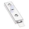1pc Barn Sliding Door Window Panel Security Bolt Button Open Lock Latch with Screws Silver Metal Household Bedroom Space Garages Hardware 61*16mm