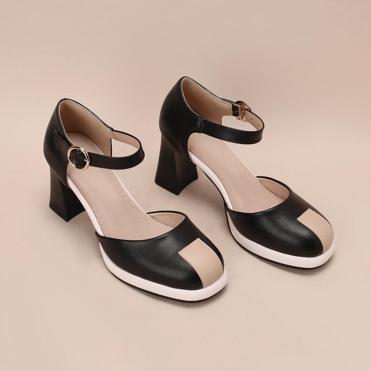 

Весна 2024 Сандалии на высоком каблуке на массивном каблуке, большие