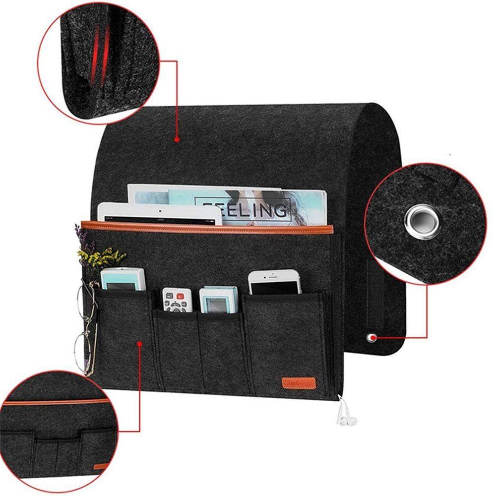 Remote Control Remote Control Home & Living Felt Storage Pockets Hanging Bags Sofa Storage Bag Bedside Storage Organizer