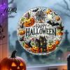 Halloween Party Favors Stained Glass Style Static Window Clings Waterproof PVC Pumpkin Ghost Bat Indoor Outdoor Decorations Haunted House Decals
