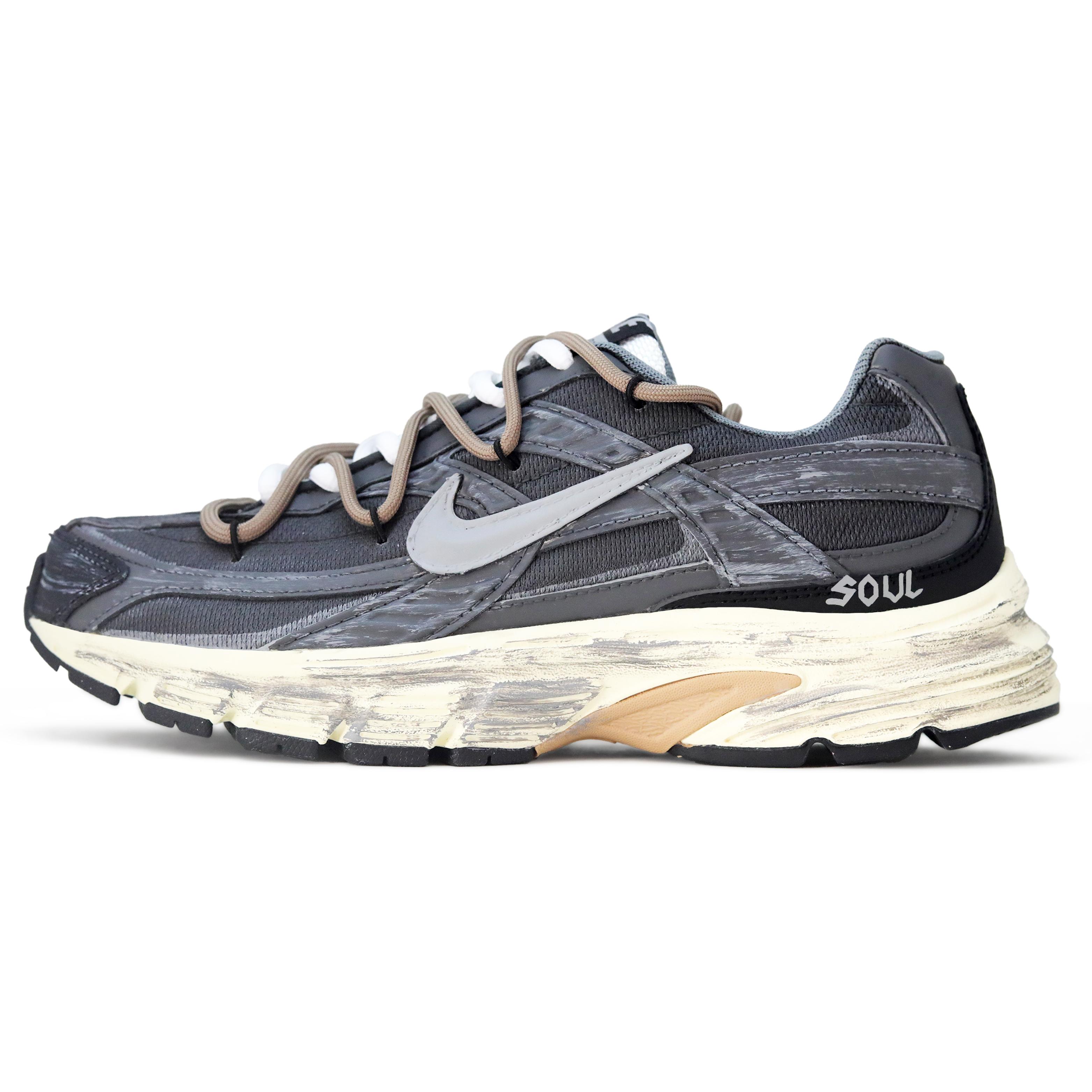 

Nike Initiator Leather, Mesh Abrasion Resistant Slip Resistant Low top Casual City Commuting Running Shoes Men s Gray 394055-100(Team92- ) 42