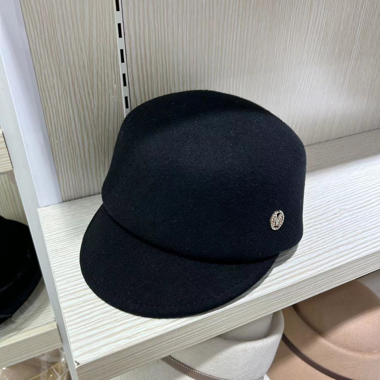 

Новинка 2023 года, конная кепка M из чистой шерсти, женская шляпа-федора, осень-зима, высокое качество, универсальная кепка, уличная британская модная рыцарская шляпа M 56-58cm