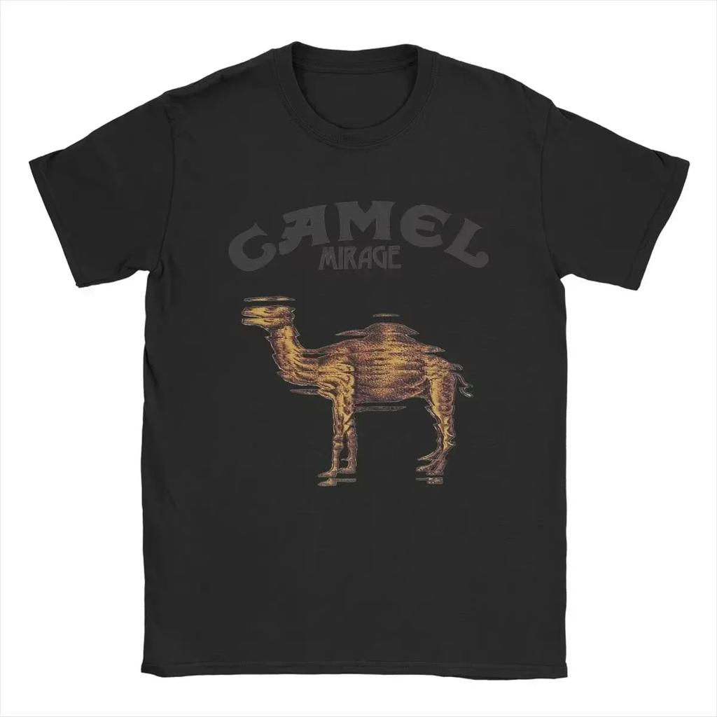 Retro Car Camel Cigarettes TShirt Vintage Cotton Tops Tee Short Sleeve Casual Streetwear Oversized Women Men Clothing Motosport