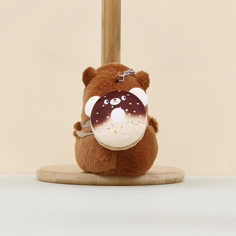 Capybara Pendant Plush Animal Keychain Bag Decoration Cute Doll Gift Holiday