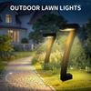 Moderne Geometrische Solarpfadleuchten, 7-förmige Außen-Gartenlampe - Wasserdicht, Warmweiße LED, für Hof, Auffahrt, Rasen Dekoration, Einfache Installation