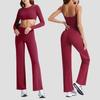 Women's High-End Padded Yoga Wear for Autumn/Winter: Slimming Long-Sleeve Sportswear for Pilates, Running, Fitness
