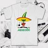 Men's and Women's T-shirts Mexico 86 Pique Classic Football Masscot