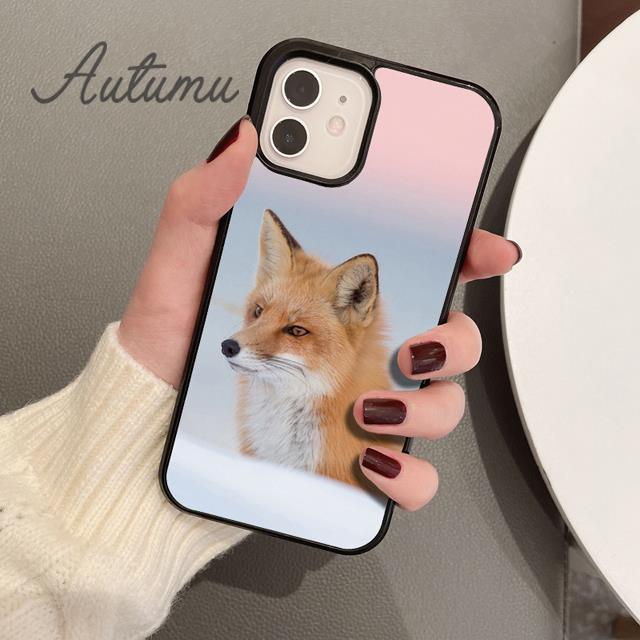 

Fox Animal Pattern Phone Case for iPhone 17 Air 15 16 16e 11 12 13 14 Pro Max Plus Cover coque Fundas Shell iPhone 13