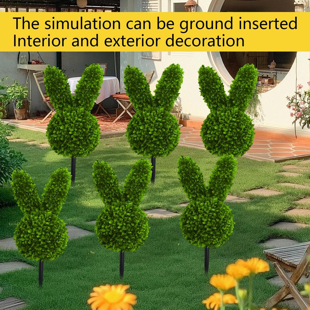 Shape Plants, Artificial Green Plants, Suitable For Easter Porch Decoration Outdoor Indoor