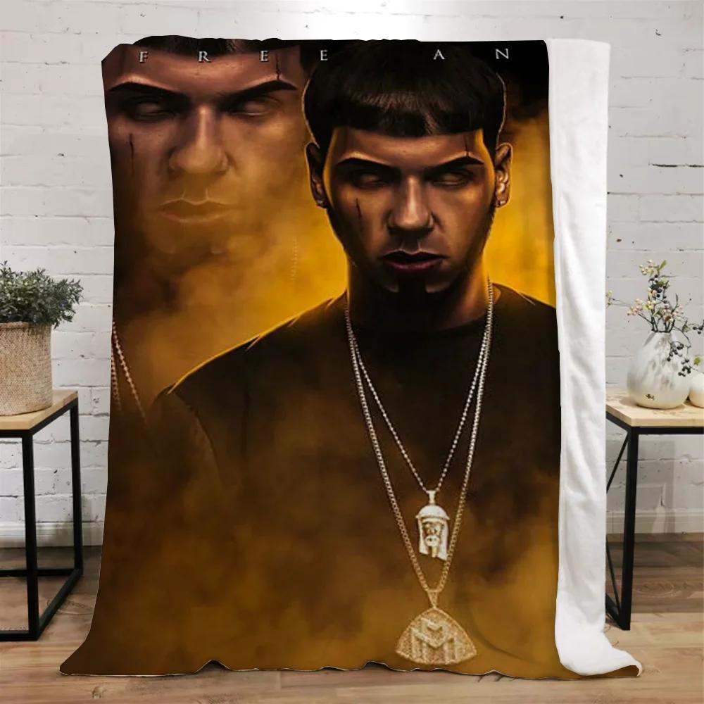 Anuel Aa Blanket Bed Blankets Characters Fluffy Plaid Beach Towel Interior for Home Luxury Bedding Throw Knee Soft Nap King Size
