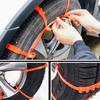 10PCS Anti-Slip Car Tire Chains Car Anti-skid Chains Tire Chains Winter Snow Cable Ties Emergency Accessories