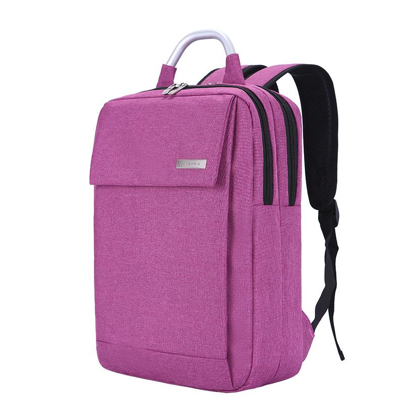 

TS JYL laptop bag,Business Laptop Handbag Solid Canvas Metal Casual Office Bag 15 inches рожевий