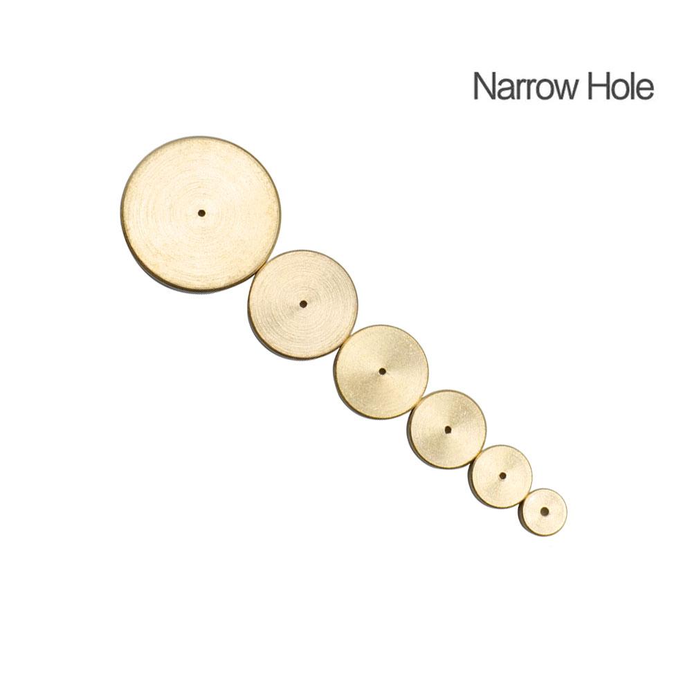 Leather Craft Tools 6 PCS Leather Brass Space Set DIY Round Line Leather Marking Hand Craft Tools Positioning Margin Gauge