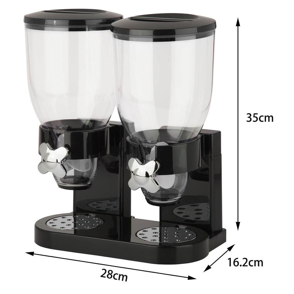 Cereal Dispenser Countertop, Dry Food Dispenser Snack Organizer Containers with Lids for Pantry Kitchen Organization Oatmeal Nut Granola Candy