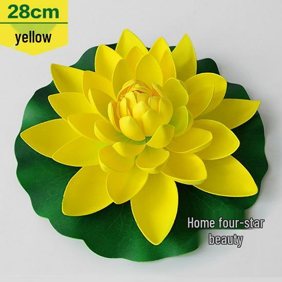 Artificial Lotus Leaf Water Lily for Pond, Fish Tank Decoration, Landscaping, or Buddha Ornaments