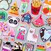 Cartoon Embroidery Patches For Clothing Iron On Patches On Clothes Animal Pet Food Cat/Dog Frog Patch For Clothes Sticker Badges