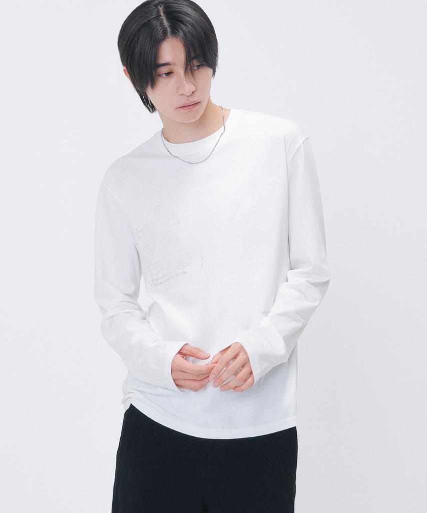 MISEKISEOUL MEN Post Card Long Sleeve Ivory