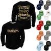 Men's Print Round Neck Long Sleeve Tops Men's Sports Large Size Casual Round Neck Tops