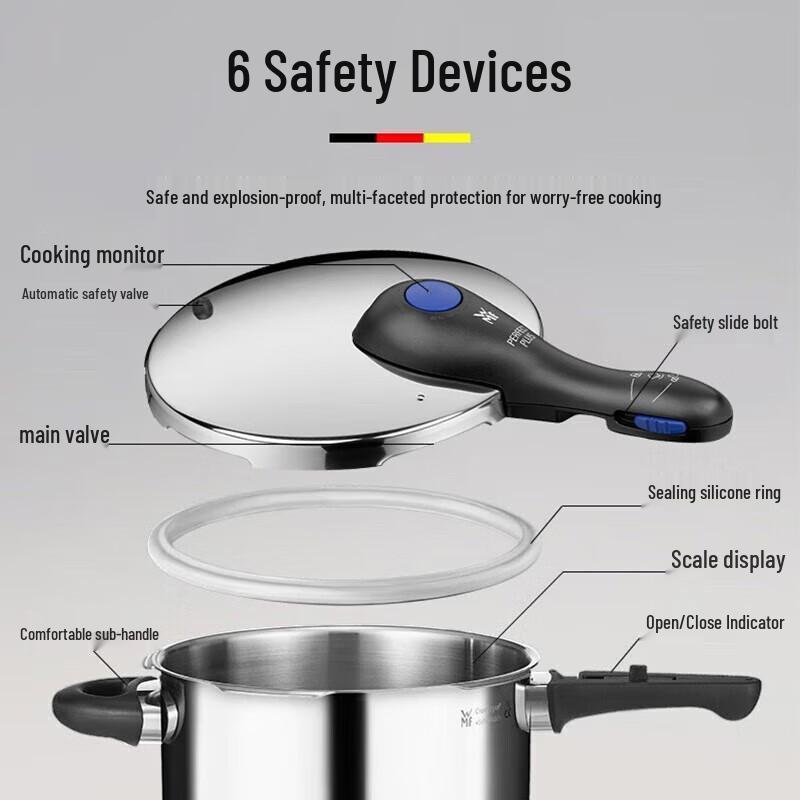WMF Perfect Plus Stainless Steel Pressure Cooker 6.5L