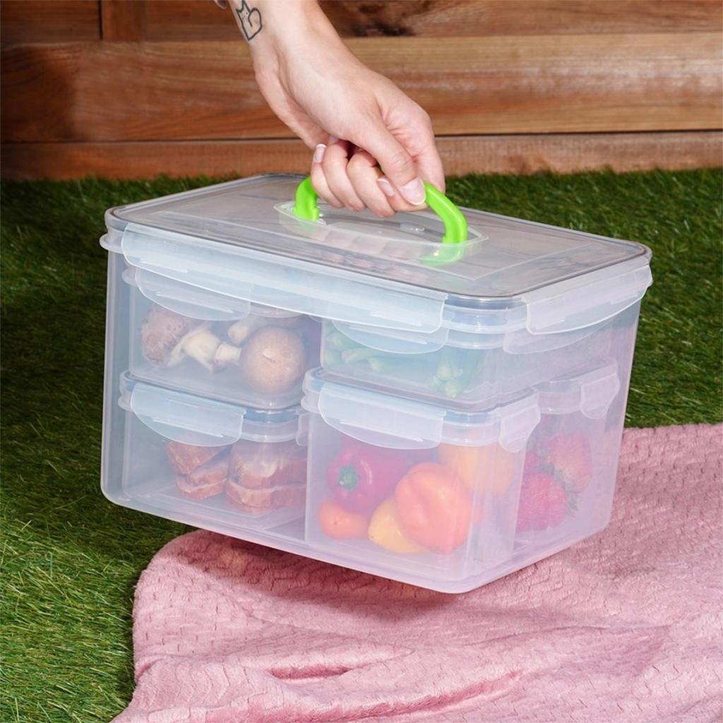 Set Of 7 Food Containers With Lids And Seals 259635