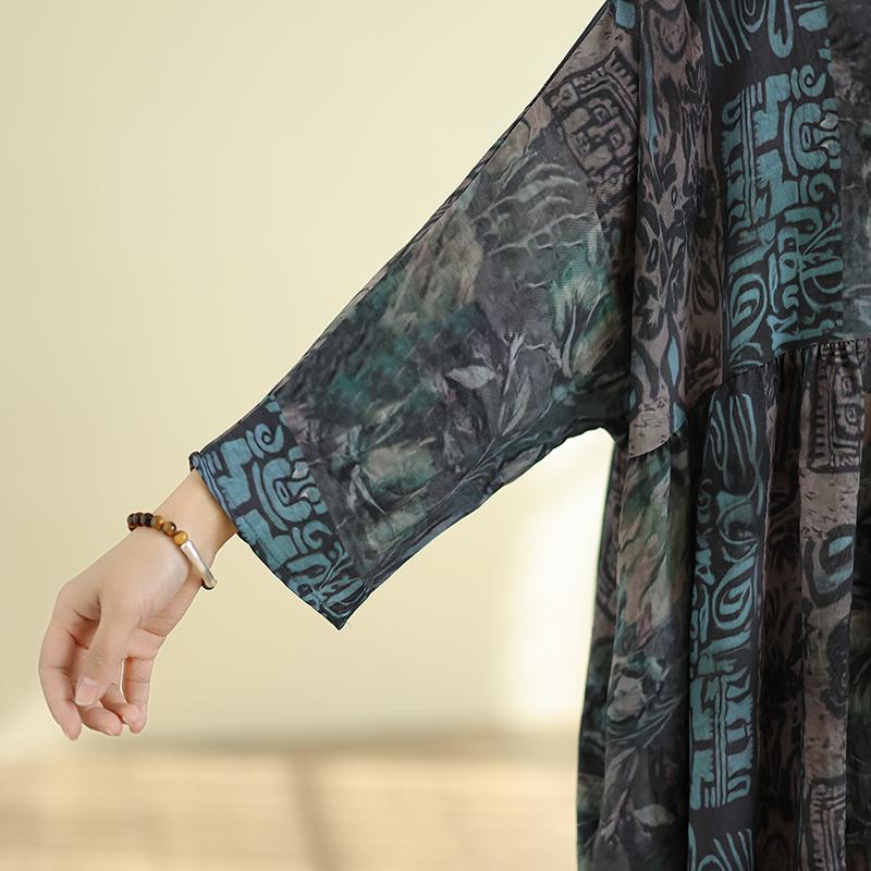 DIMANAF New 2026 Women Plus Size Summer Maxi Long Dress Cotton Hooded Loose Oversize Casual Lady Vintage Print Beach Sundress