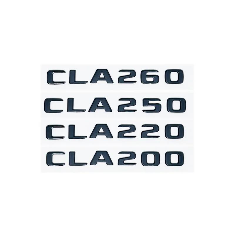 Car Trunk Letters Logo Emblem Badge Decals Sticker For Mercedes Benz CLA Class CLA35 CLA45 CLA260 CLA200 CLA180 CLA250 CLA220