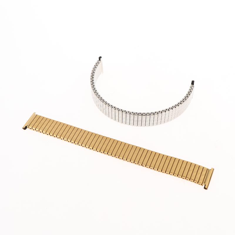Tool Free Install Stainless Steel Watchband 10-20mm Elastic Metal Replacement Strap for Quick Wristband Update