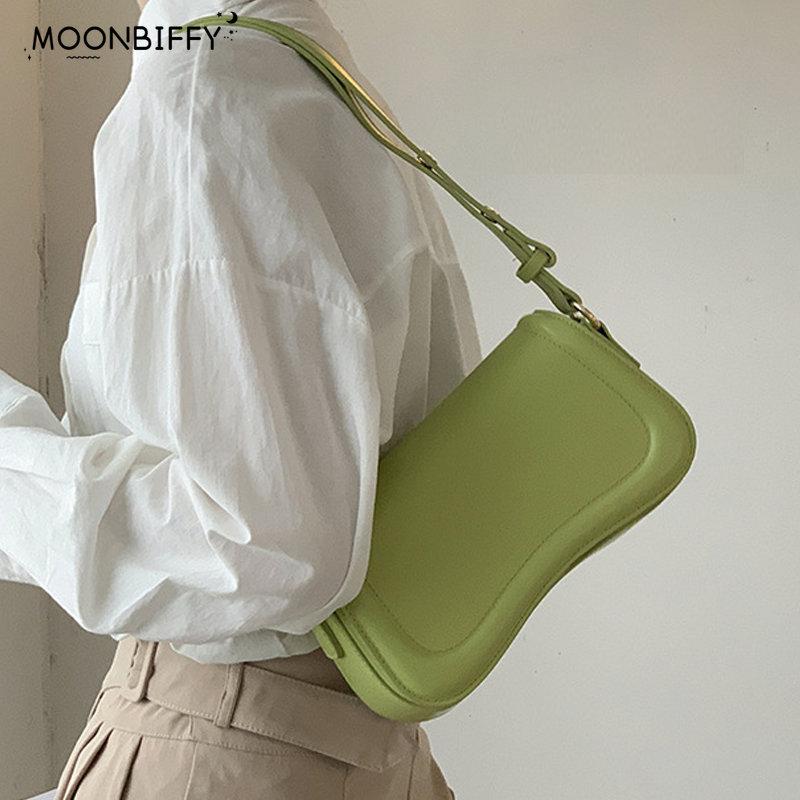 

2024 Pu Leather Trend Female Underarm Bag Luxury Designer Shoulder Crossbody Bags for Women Fashion Purse Flap Handbags