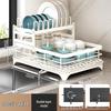 Cross-border Kitchen Sink Storage & Drainer Rack for Bowls, Dishes, and Utensils