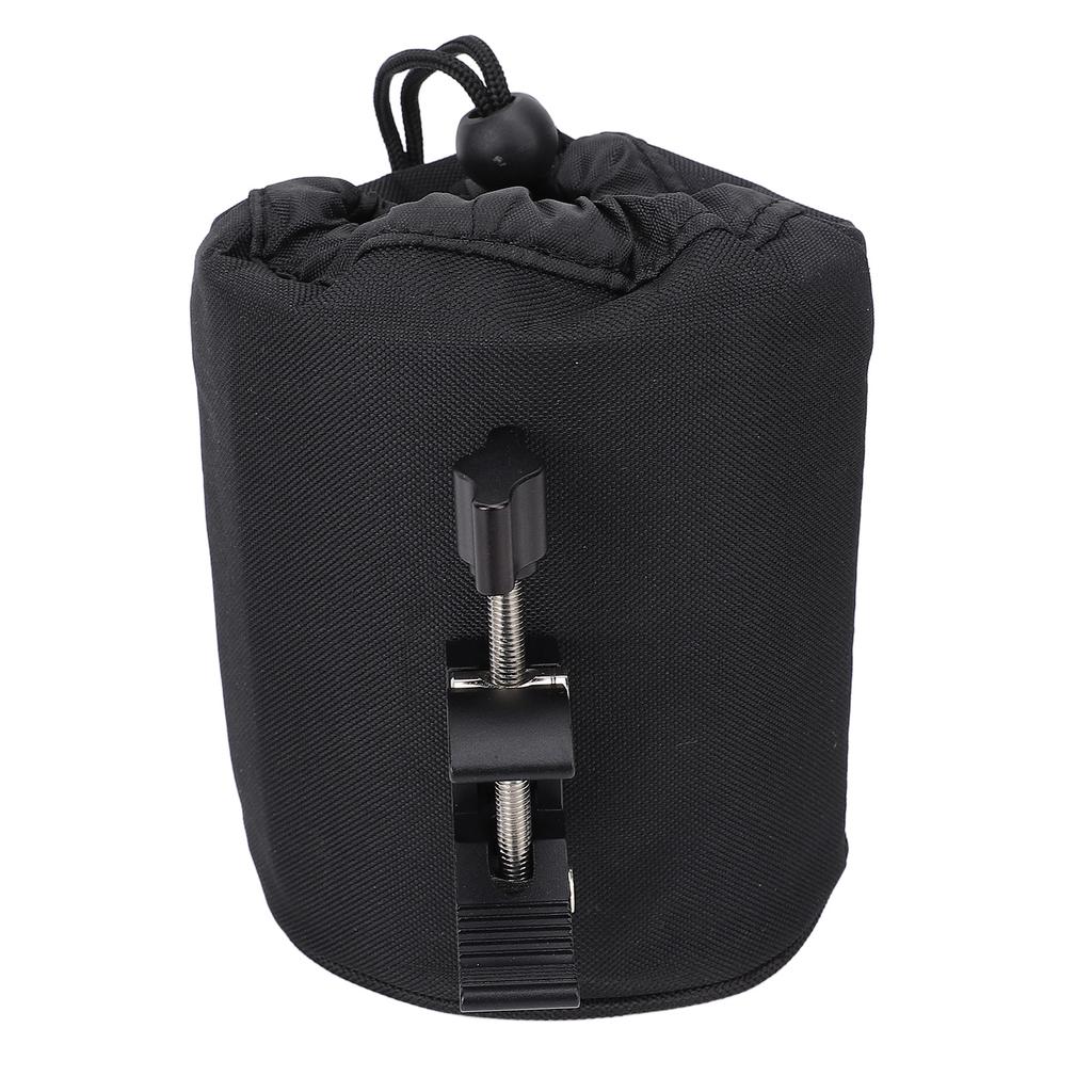 Motorcycle Cup Holder Oxford Fabric Shockproof Water Bottle Holder with Clip for ATV UTV Scooter Boat Kayak Bike