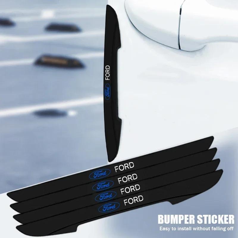 Adesivo per auto 2026 Ford 4 pezzi Striscia protettiva in silicone per paraurti e portiere per Ford Focus ST 2 Fiesta Mk3 2011 F150 Ranger Fusion