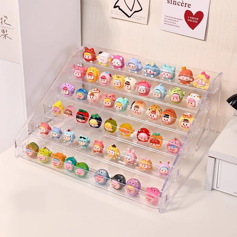 Small Ornament Display Box Fruit And Vegetable Naughty Bag Mini Blind Box Rack Storage Transparent Display Rack