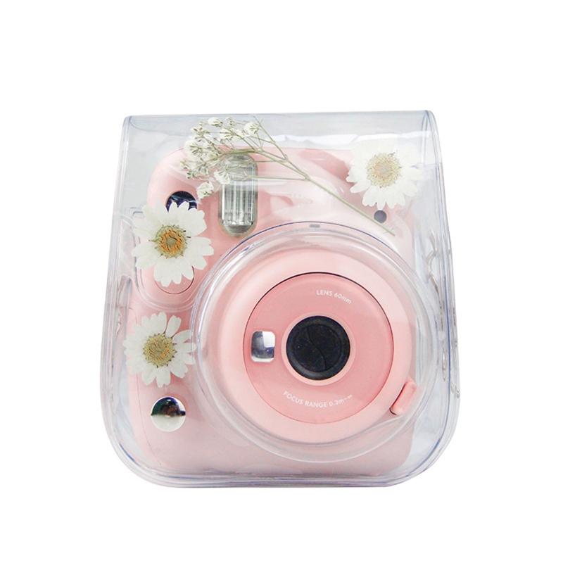 for Mini 11 Crystal Transparent Protective for Case Cover Bag Instant Camera Bag for Shell with Strap Replacement