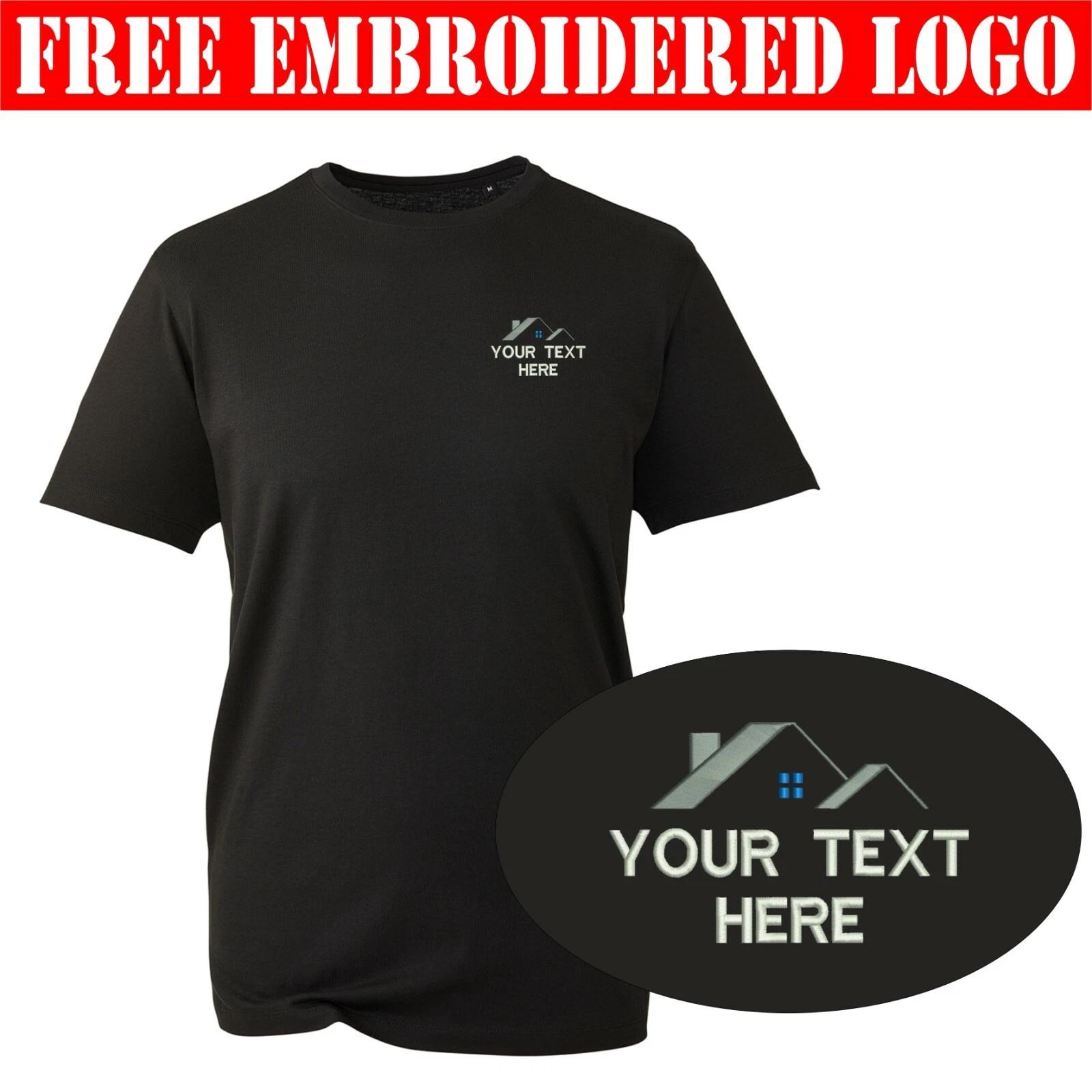 Personalised Embroidered Your Text Builder T-Shirt, Construction Workplace Top L