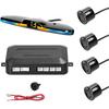Car Parking Sensor System Auto Reversing Backup LED Radar Rear Parking Alarm Kit 4 Probe