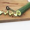 Spiral Cutter Peeler Set Stainless Steel Vegetable Spiralizer for Cucumber Carrot Ergonomic Rotary Peeling Tool with Non-Slip Grip