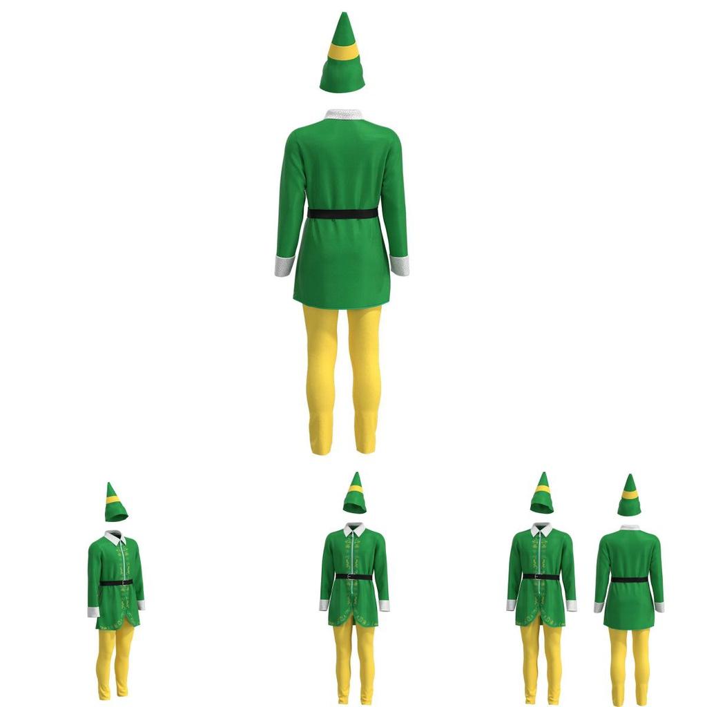 Authentic Men's Elf Cosplay Outfit For Halloween And Christmas