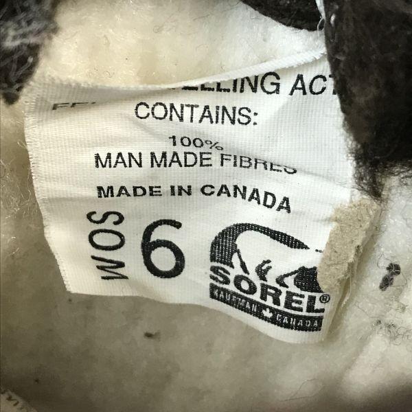 Canada Made Vintage/SOREL/Leather Snow Boots/6/22.5-23.5/Brown/Waterproof/For Snow Work(USED)