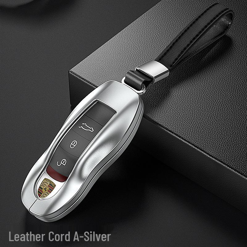 

Cayenne & Panamera Aluminum Alloy Key Shell with Leather Strap - High-End